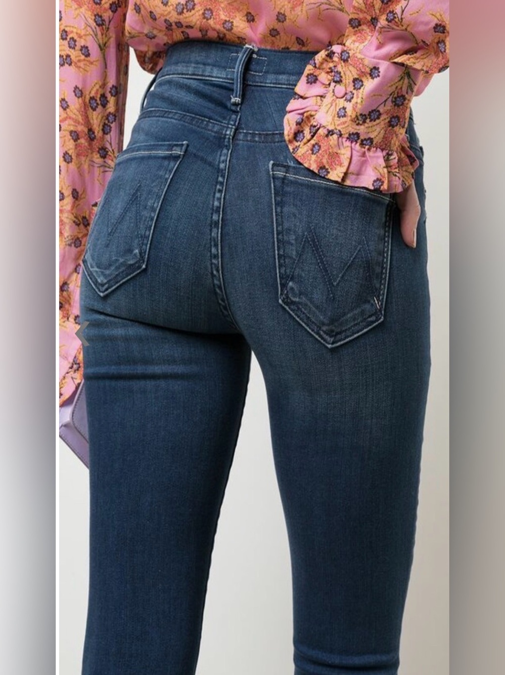 MOTHER The Weekender Fray The Road to Paradise Blue Size 27 - Picture 3 of 12